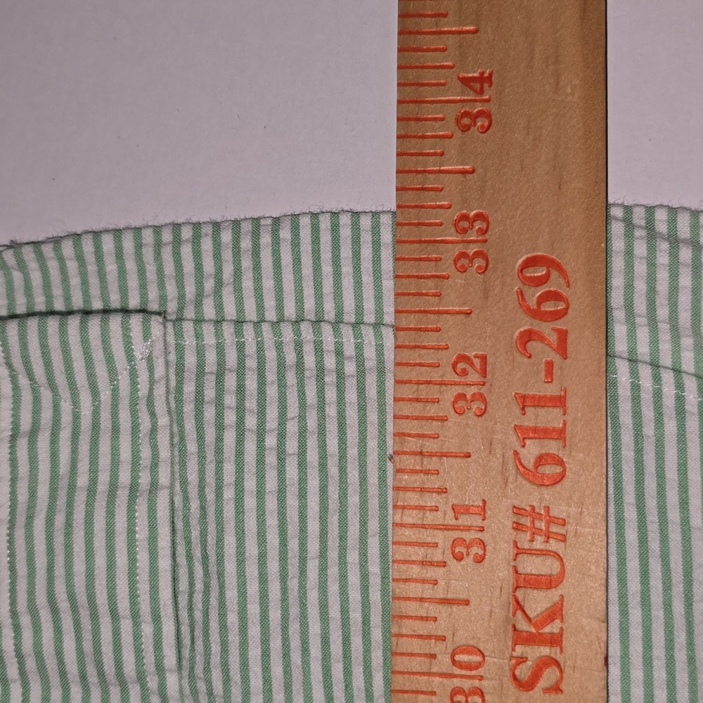 Vintage Ralph Lauren Classic Fit Seersucker Short Sleeve Shirt Mens Size XL - Picture 10 of 10